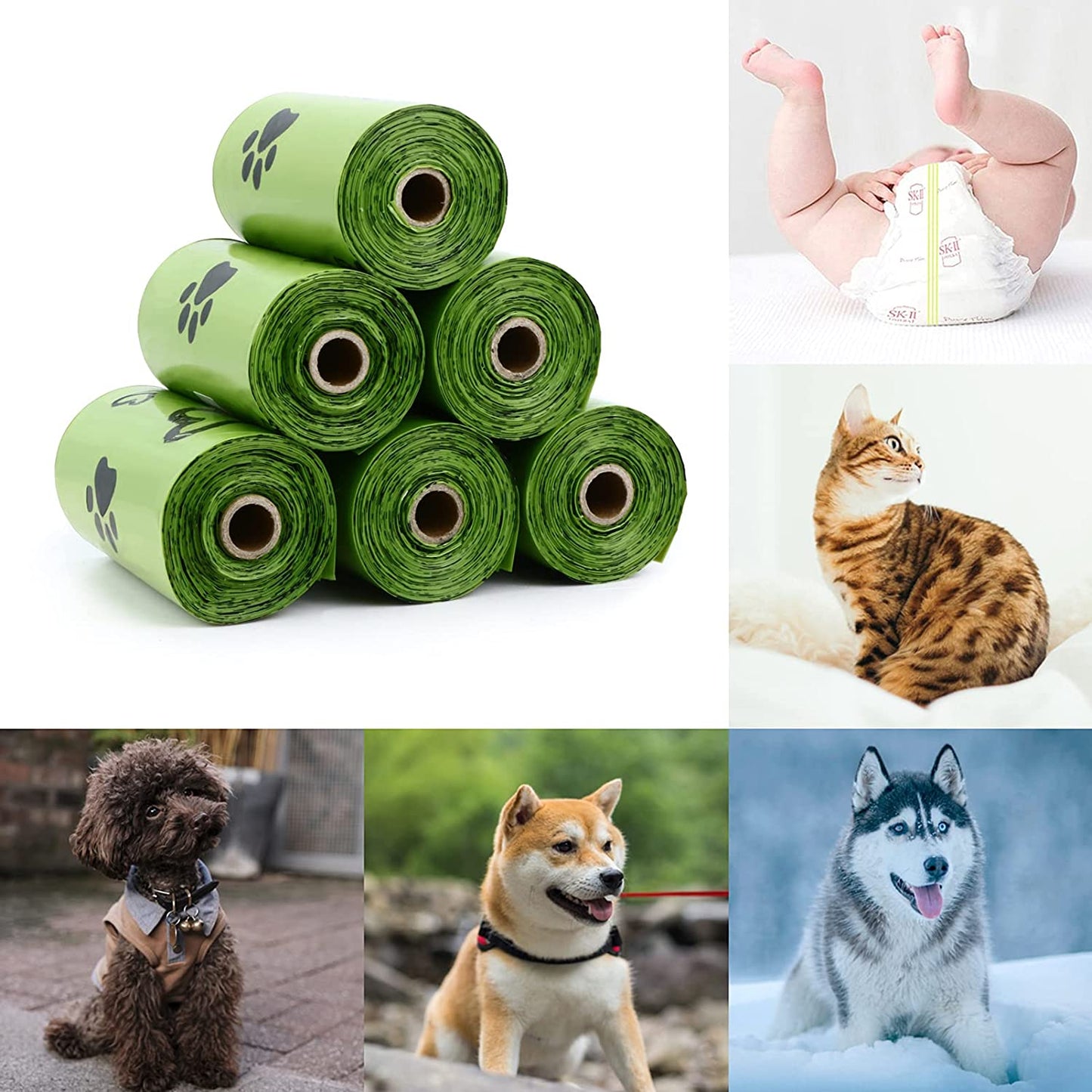 Dog Poop Bags Rolls with Dispenser Extra Thick Leak Proof 280Ct Scented | Strong Large 9X13Inch Dog Waste Refill Bags for Dog Doggy Doggie Walks, Cat Litter Cleanup, Travel and Daily Use
