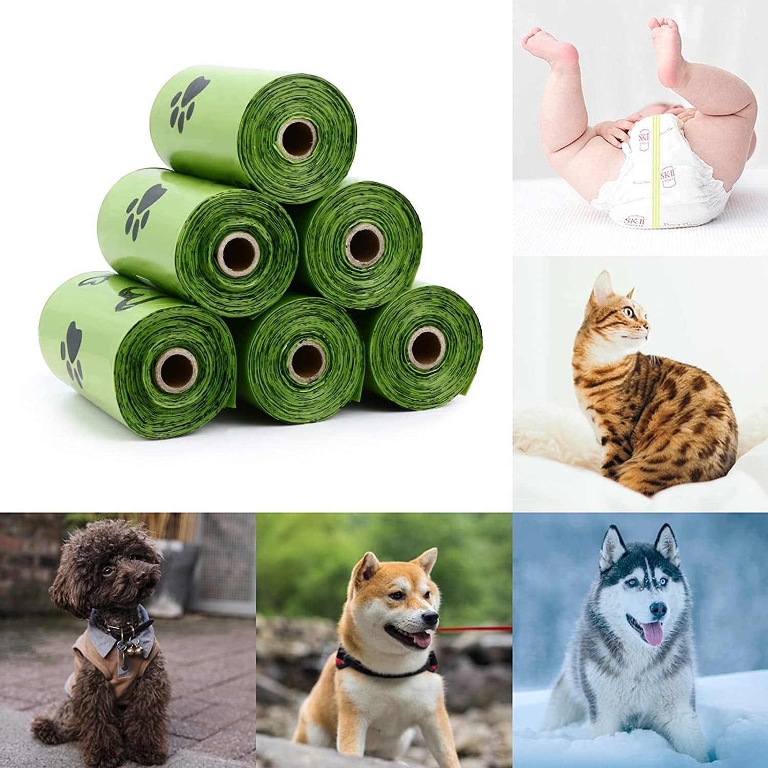 Dog Poop Bags Rolls with Dispenser Extra Thick Leak Proof 280Ct Scented | Strong Large 9X13Inch Dog Waste Refill Bags for Dog Doggy Doggie Walks, Cat Litter Cleanup, Travel and Daily Use
