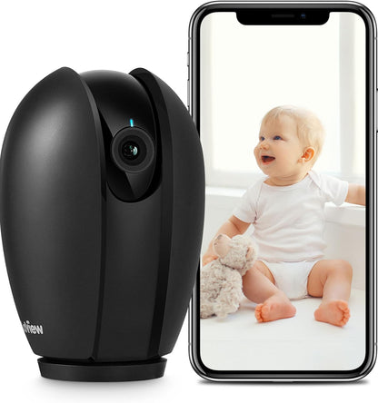 Indoor Security Camera, 1080P Home Security Camera with Sound & Motion Detection, 360° Baby Monitor with Phone App, WIFI Pet Camera,2-Ways Audio, Night Vision,Sd&Cloud Storage, Works with Alexa