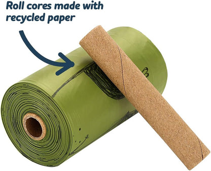 Dog Poop Bags 240 Count, Unscented Extra Thick Waste Bag with Dispenser, 100% Leak Proof, Doggie Bag Refill Rolls