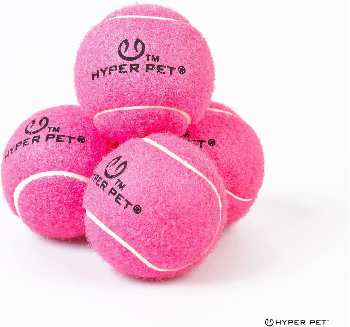 Mini Extra Small Tennis Balls for Dogs, 1.75 Inch, 4 Pack, Pink | Safe Interactive Playthings for Exercise and Training, Works with the K9 Kannon Launcher, Keeps Little Pups Active Daily